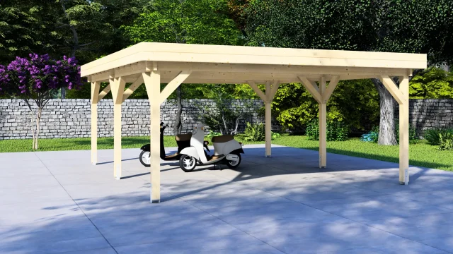 Carport Classic Double 6×6 Flat
