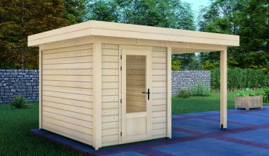 Cabin 2x3m with Canopy 2x3m