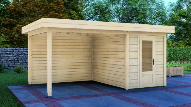 Cabin 2x3m with Canopy 3x3m