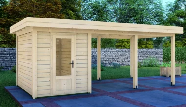 Cabin 2x3m with Canopy 4x3m