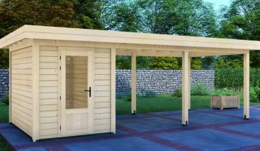 Cabin 2x3m with Canopy 5x3m