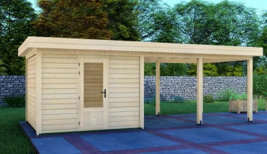 Cabin 3x3m with Canopy 4x3m