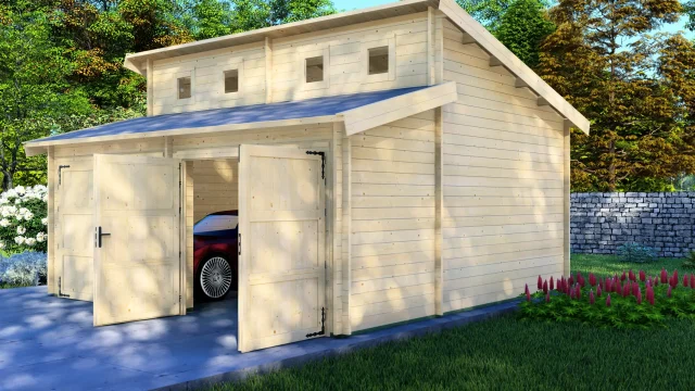 Koka garāža “Active Double” 6×6