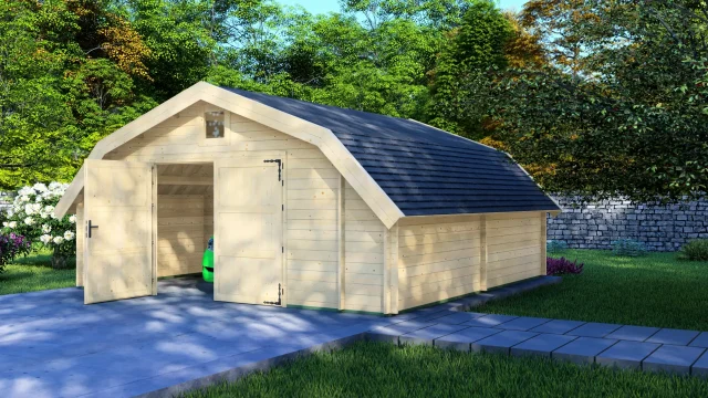 Koka garāža “Cheerful” 6×6